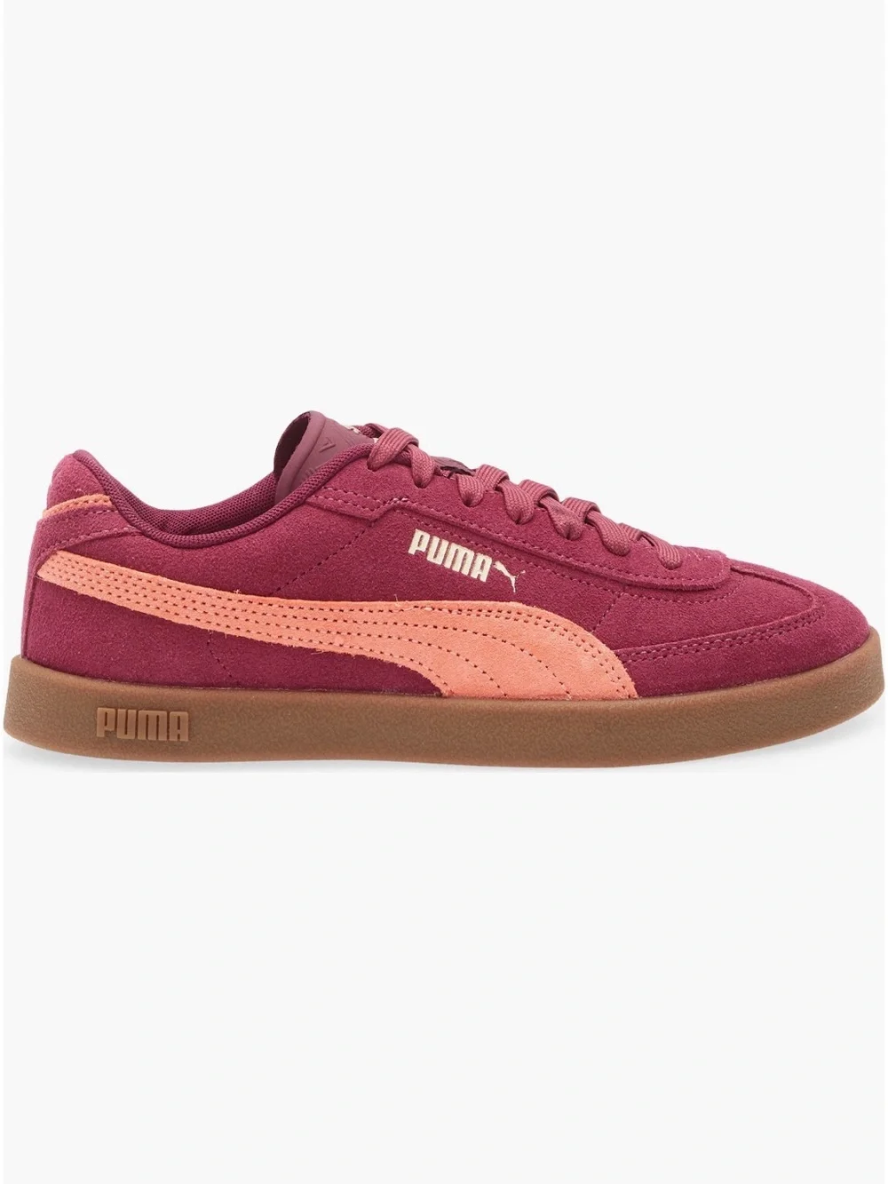 Puma Burgundy Peach Suede Era Sneakers